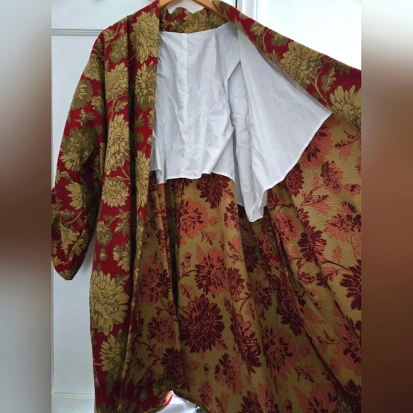 Vintage Hand Embroidery Floral Print Kantha Jacket - Picture 6 of 7